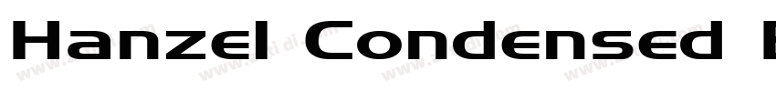 Hanzel Condensed Bol字体转换